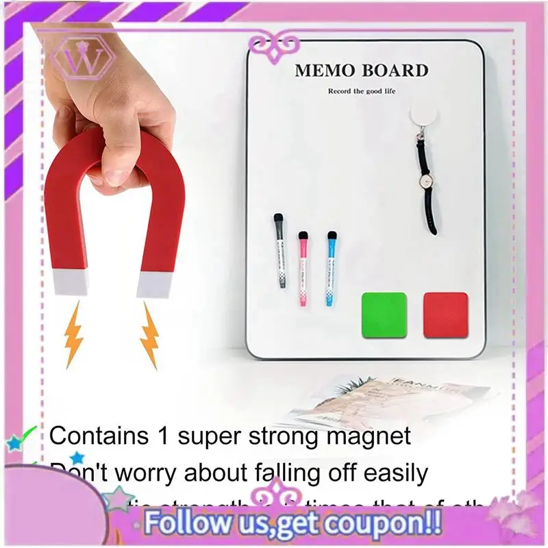 90 حزمة ممحاة السبورة البيضاء قابلة للغسل وإعادة الاستخدام ممحاة السبورة المغناطيسية لتنظيف علامات المسح الجاف 5X5x2cm #5