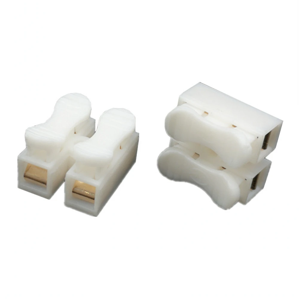 

30pcs CH2 Quick Wiring Terminal 2-Position Terminal Self-Locking Push-Type Terminal Wire Docking 2-Position Wire Clip