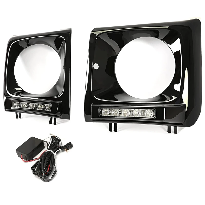 LED Car Daytime Running Light Foglamp Frame For Mercedes Benz G500 G55 G63 W463 1990-2018 Fog Lamp Cover A4638840731 A4638840832