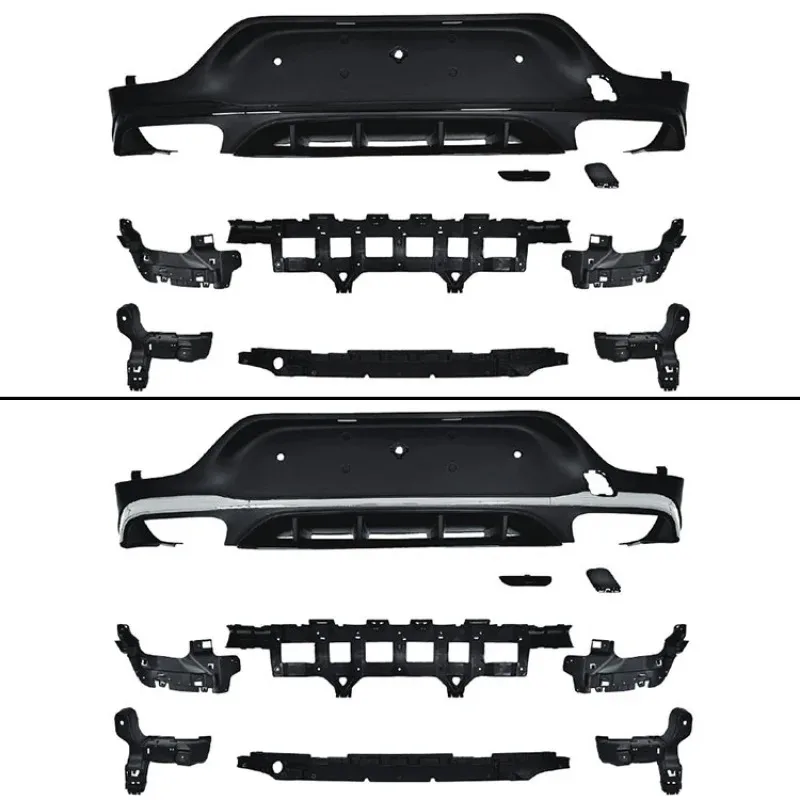 

for GLC C253 Coupe 2020-2022 High Quality W253 C253 Coupe Rear Diffuser up to GLC63 Style Rear Lip
