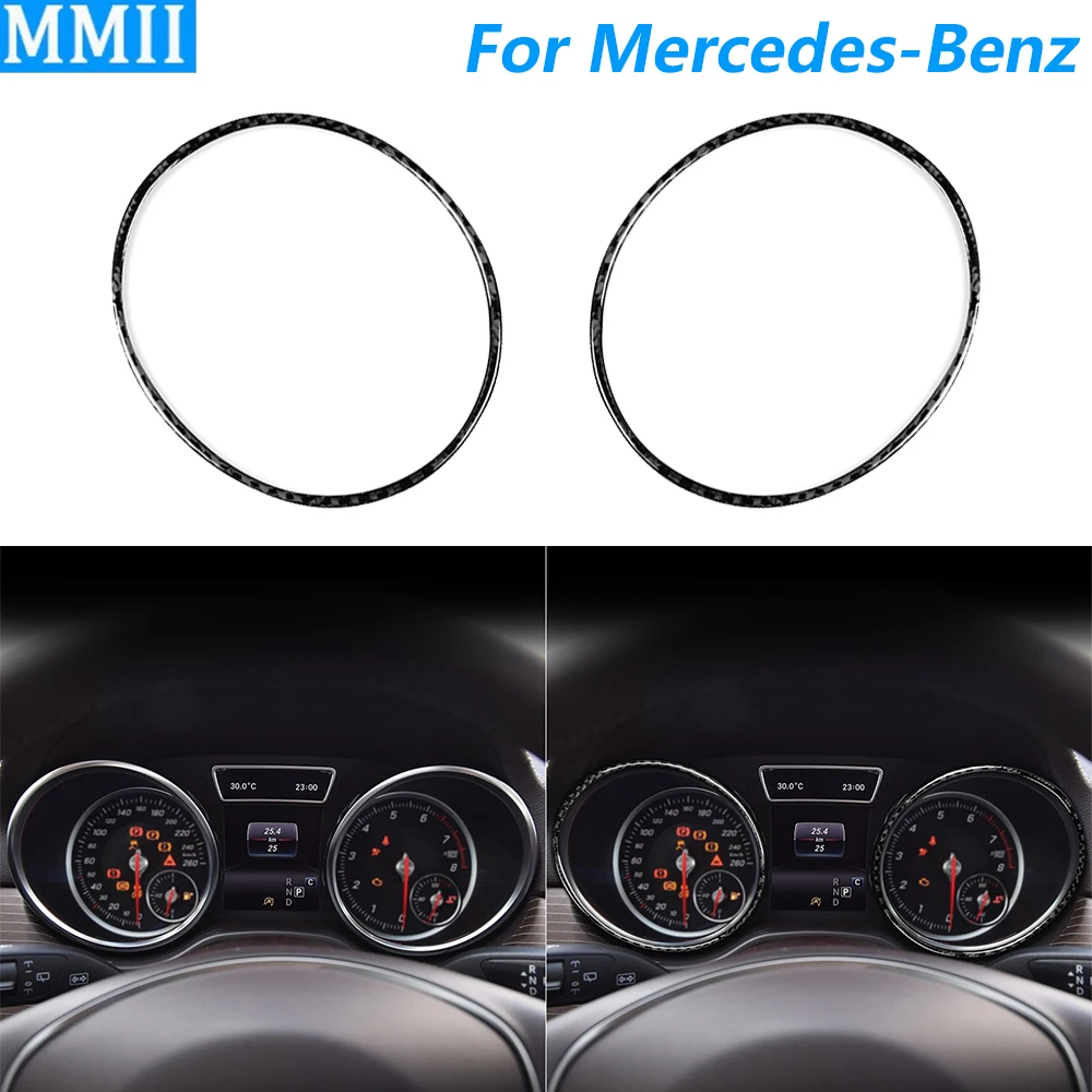 Für Mercedes-Benz GLE GLS W166 2016-2019 Carbon Faser Instrument Tacho Ring Panel Abdeckung Auto Zubehör Dekoration Aufkleber