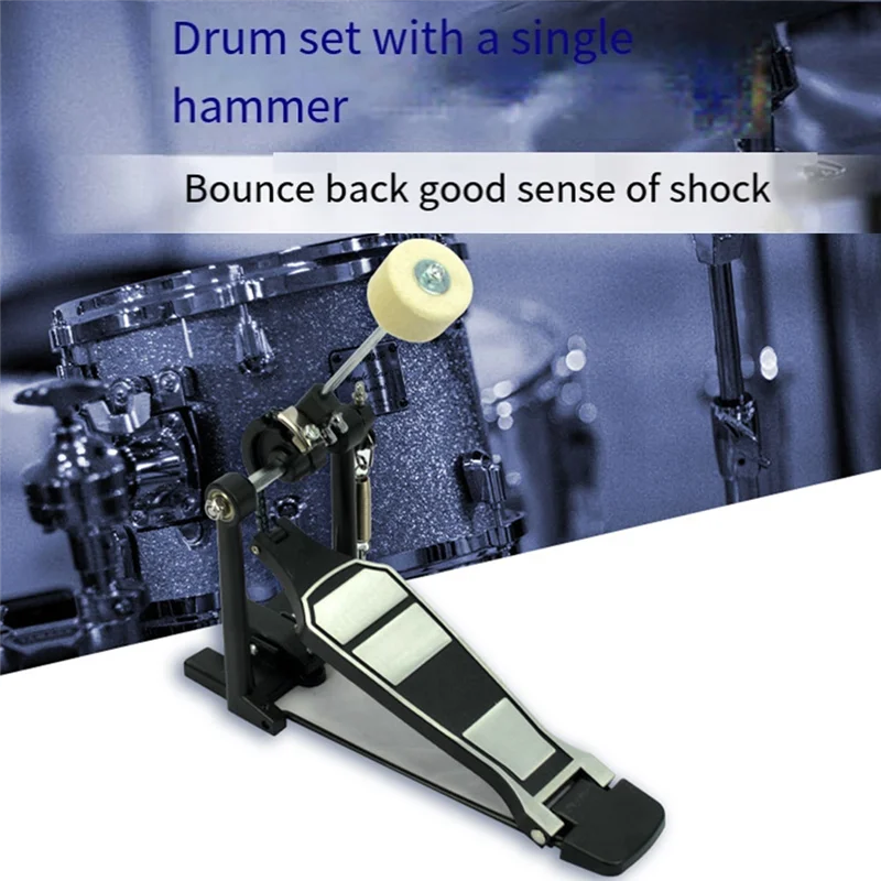 Pedal de bombardeiro único resistente dos pedais do jogo A69P-Drum para o iniciante do tambor