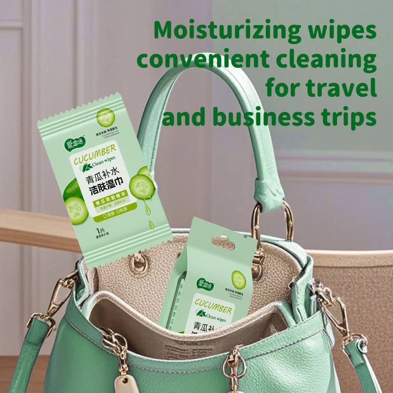 Cucumber Hydrating Facial Cleansing Wipes - Gentle Moisturizing, Soothing & Refreshing for Sensitive Skin, Alcohol-Free