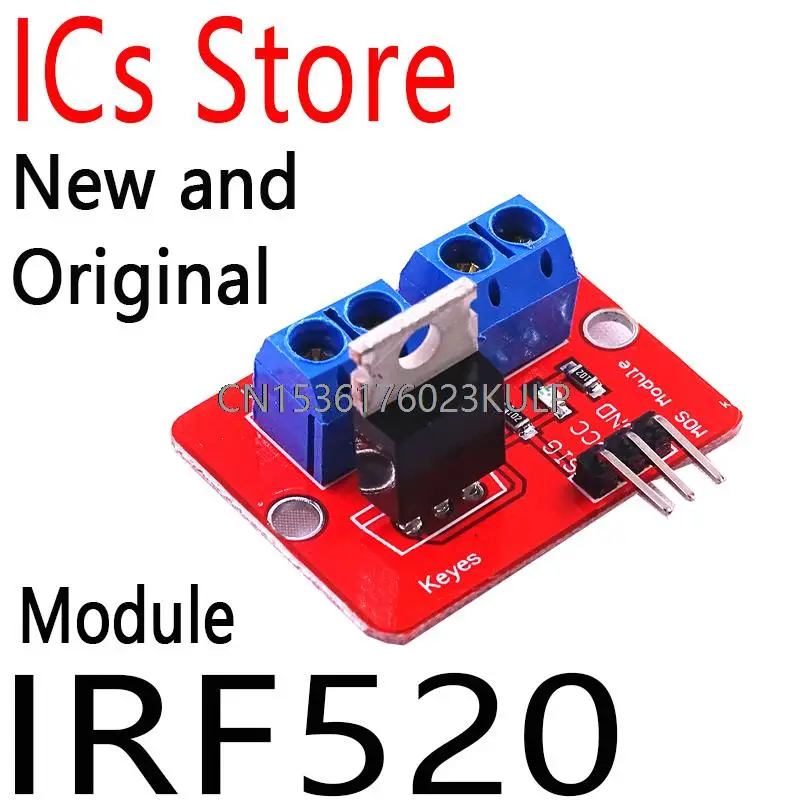 2PCS Top Mosfet Button Mosfet Driver Module For Arduino MCU ARM Raspberry Pi 3.3v-5V IRF520 Power MOS PWM Dimming LED IRF520 