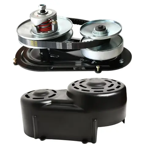40 Series Torque Converter Kit with 1" Driver Pulley 3/4" Driven Pulley 1" Straight Crankshafts and 1/4" Keyway