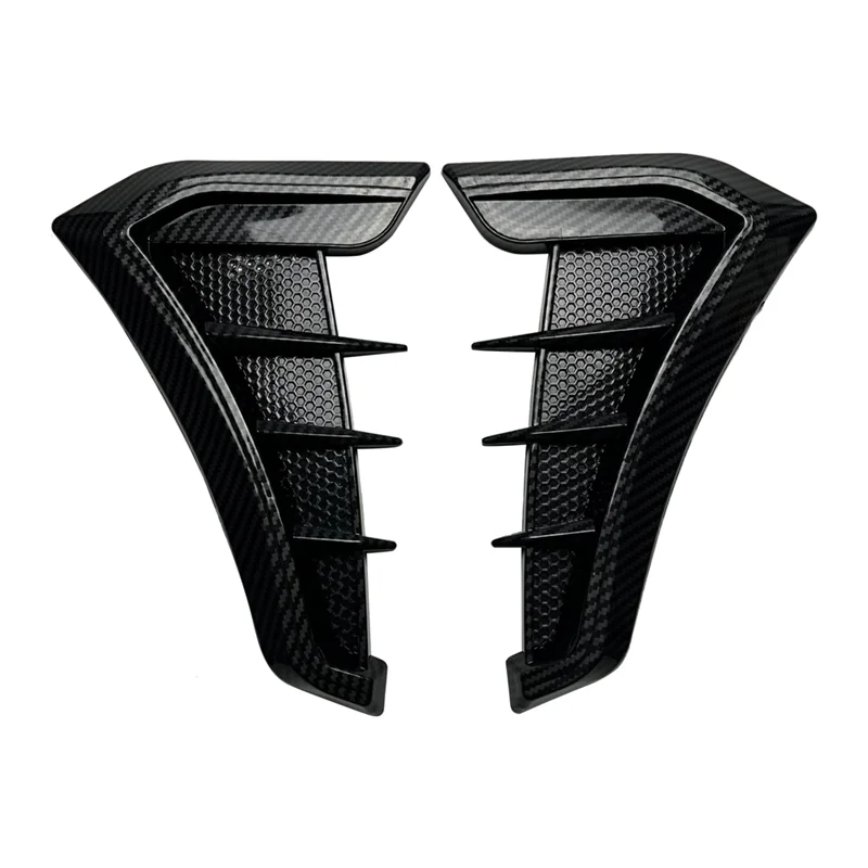 

1 Pair Car Carbon Fiber Decorative Car Sticker Decoration For Modifying The Sides Of Air Outlet Fenders Replacement-A61E