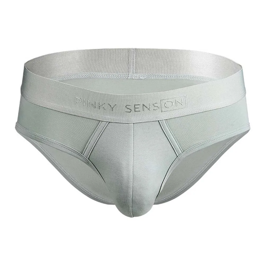 Men Solid Mid Waist Brief Breathable U Convex Pouch Panties Soft Comfy Underwear Male Lingerie Sexy Shorts U Convex Pouch