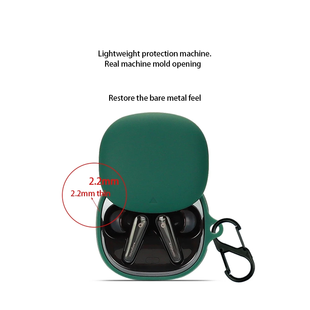 ANKER-Bluetoothヘッドセット用サウンドコアリバティ4シリコンカバー、イヤホンアクセサリー、ケース、新品、2023