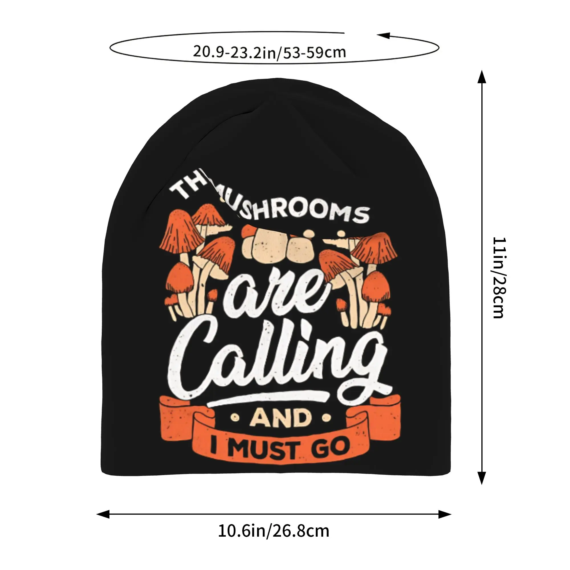 Mushrooms Are Calling Beanie Cap for Men Women Streetwear  Beanies Hat for Cycling