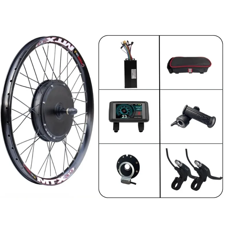 

Комплект для переоборудования электронного велосипеда, 48 В, 2000 Вт, высокая мощность, задний привод свободного хода для горного MTB, городской пригородный электрический велосипед, обновление «сделай сам»