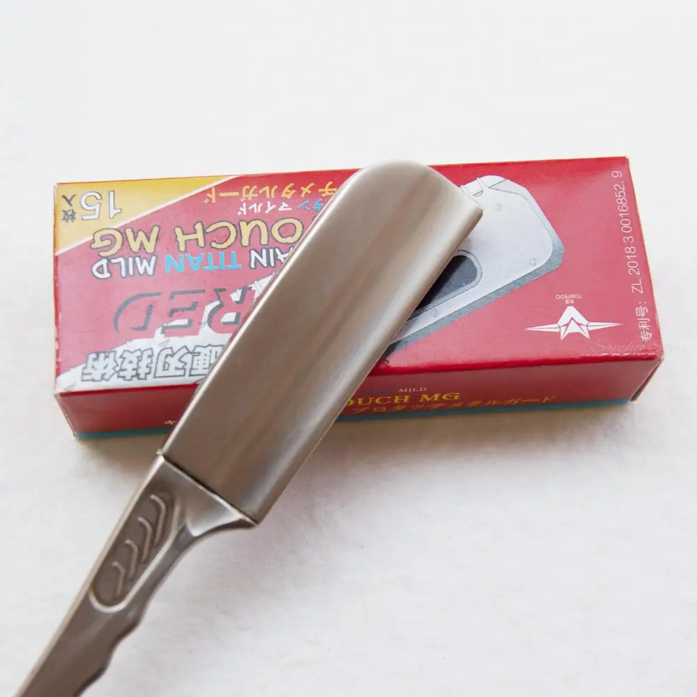 6 "silber Schwarz Silica Gel Rasiermesser Für Männer Frauen Barber Rasieren Messer Frühling Design Bart Gesicht Achsel Körper mit Klingen – Detail 6