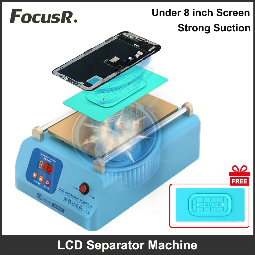 SUNSHINE SS-918L Screen Separator LCD Separation Machine Support Under 8 inch Build-in Vacuum Pump Rapid Heating Screen Repair