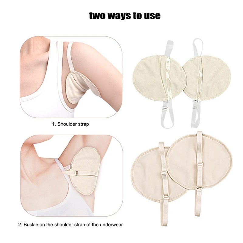 

1Pairs Soft Washable Invisible Cushion Sweat Armpit Pads Reusable Outdoor Protector Clothing From Stains/Wetness/Odor