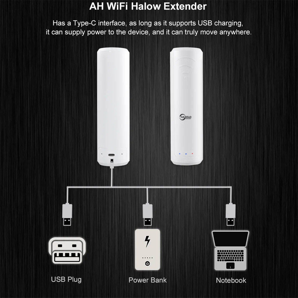 Imagem -04 - Dual Band 5g Alto Desempenho Estável Home Office ao ar Livre Fazenda Faixa Wifi Halow Extender Amplificador de Longa Distância Portátil 2.4g