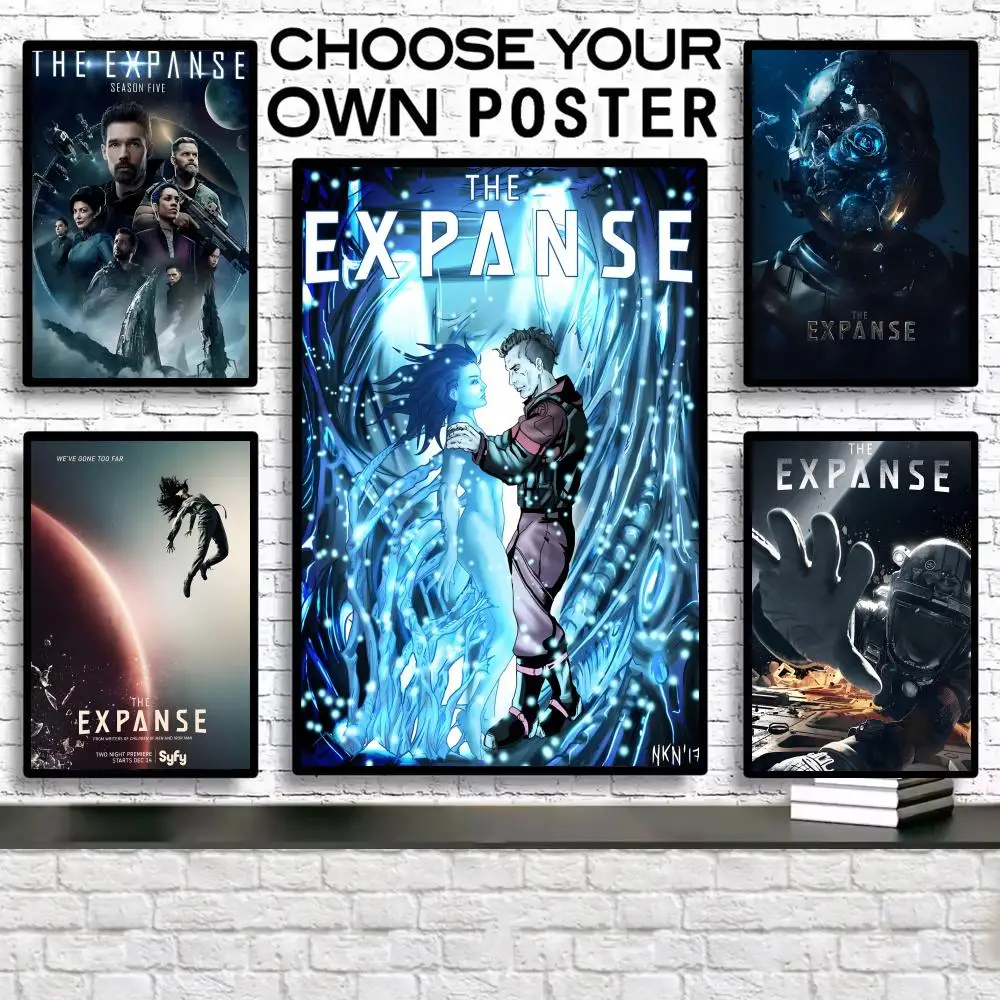 Póster de ópera espacial de ciencia ficción dura The Expanse-S, calcomanía artística de pared HD impermeable moderna, decoración estética autoadhesiva para el hogar