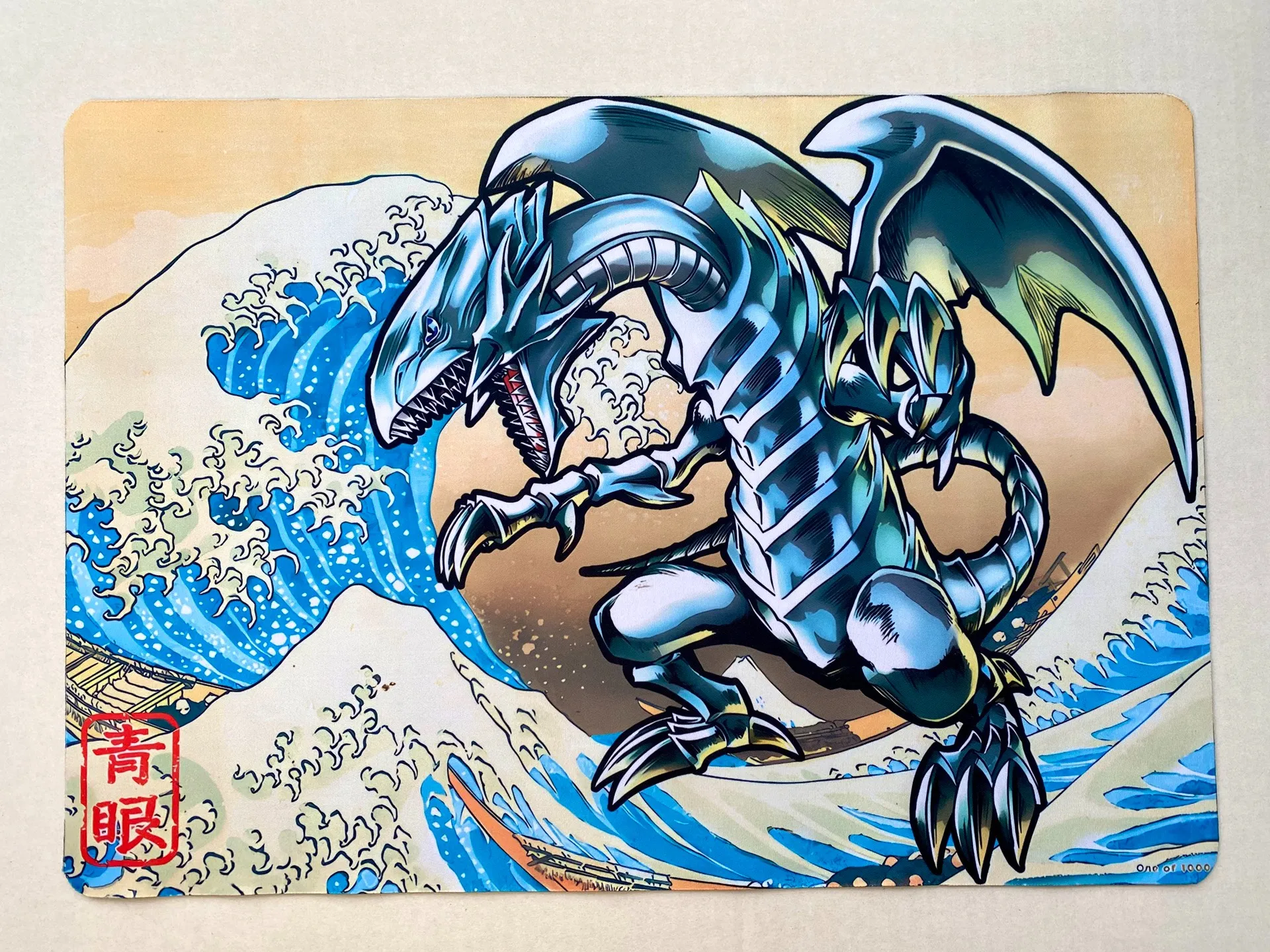 Yugioh QCSER Ukiyo-e Blue-Eyes White Dragon Yu-Gi-Oh! TCG OCG Trading Card Games Mat Duel Plate Rubberen kaartmat Muismat