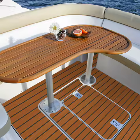 EVA Foam Faux Teak Boat Decking Sheet Sea Deck Marine Yacht Flooring Mat