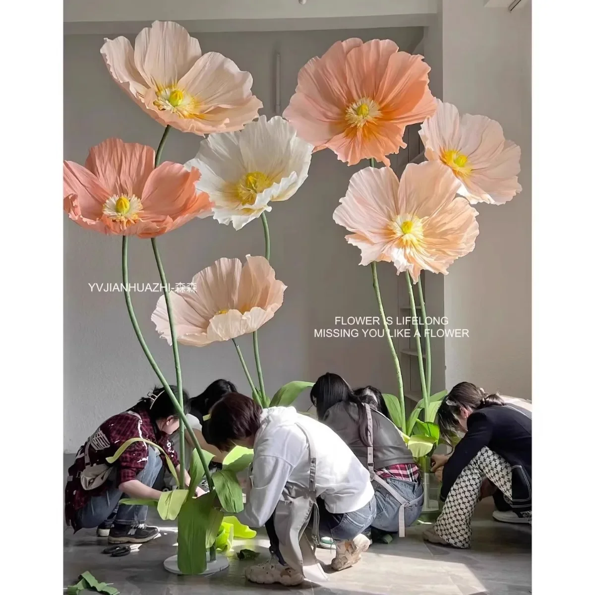 Decoración de cabeza de flor de papel de amapola grande, accesorios de boda, camino de boda, telón de fondo de plomo, flor de amapola, decoración para eventos, fiesta de cumpleaños, diseño de ventana