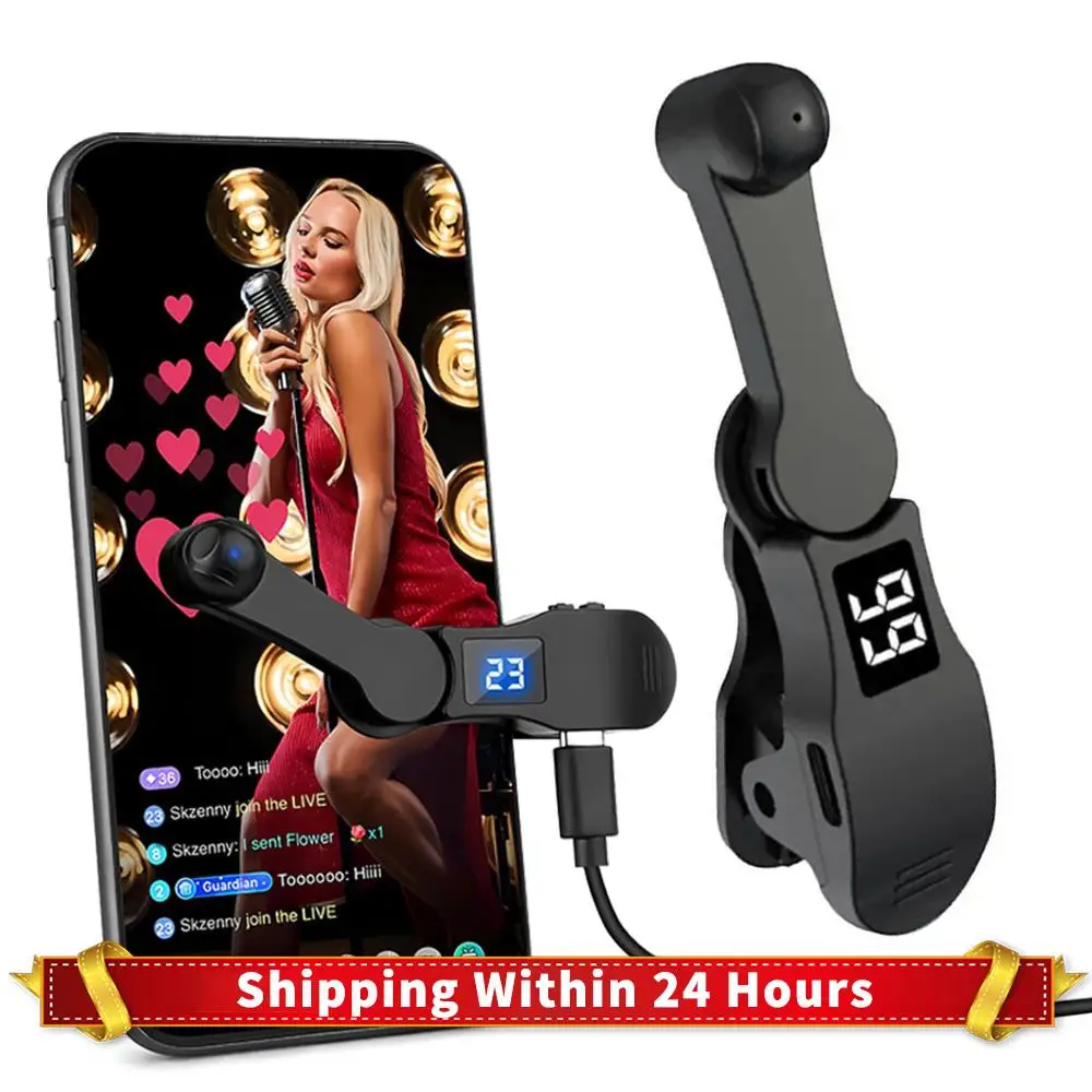 

Digital Auto Screen Clicker USB Game Screen Touch Tapper 108 Gears Finger Clicking Simulator for Smart Phone Apps Video Live