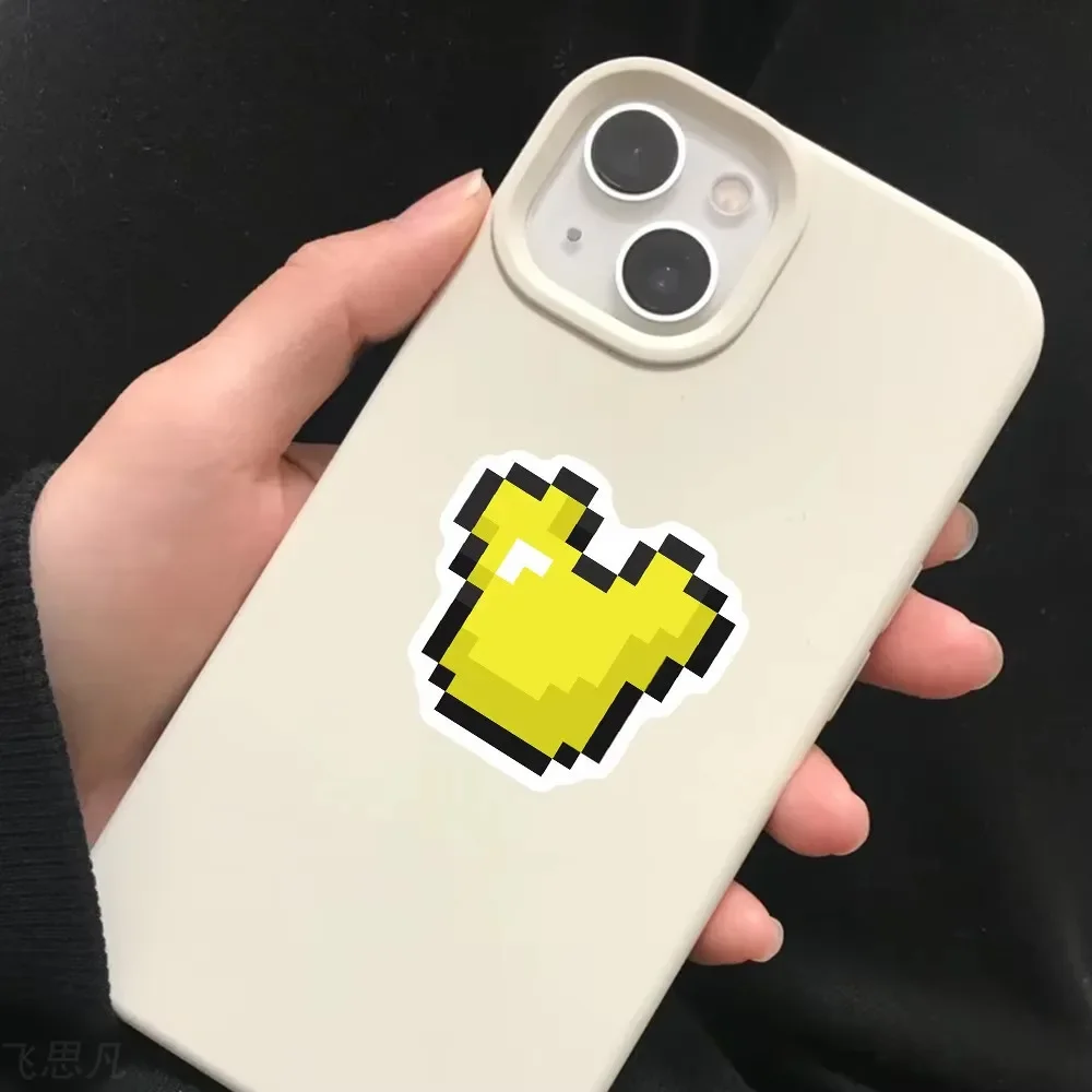 70Pcs Pixels Game Cartoon Stickers Mobile Phone Case Luggage Skateboard DIY Decorative Waterproof Stickers For Kids Toy