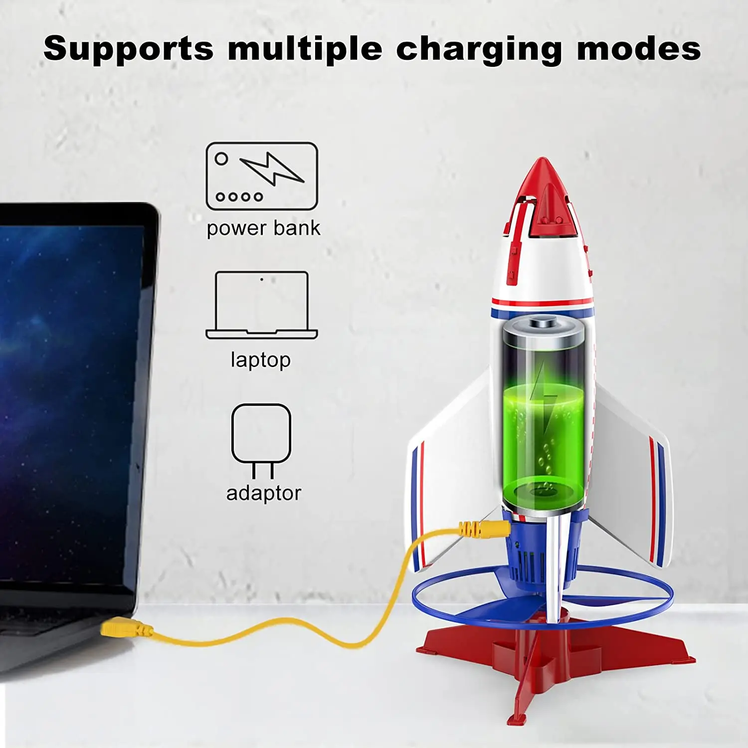 Kid Outdoor Toys Children Toys Model Rocket Kit Electric Rocket Launcher Toys New Space Exploration Skyrocket High Flying