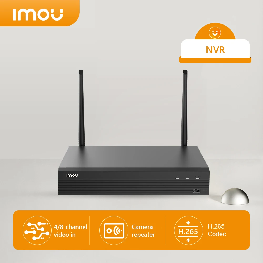 

Imou NVR 4/8 CH Surveillance Video Recorder Network Security System Network Video Recorder Wireless NVR Support ONVIF and RTSP