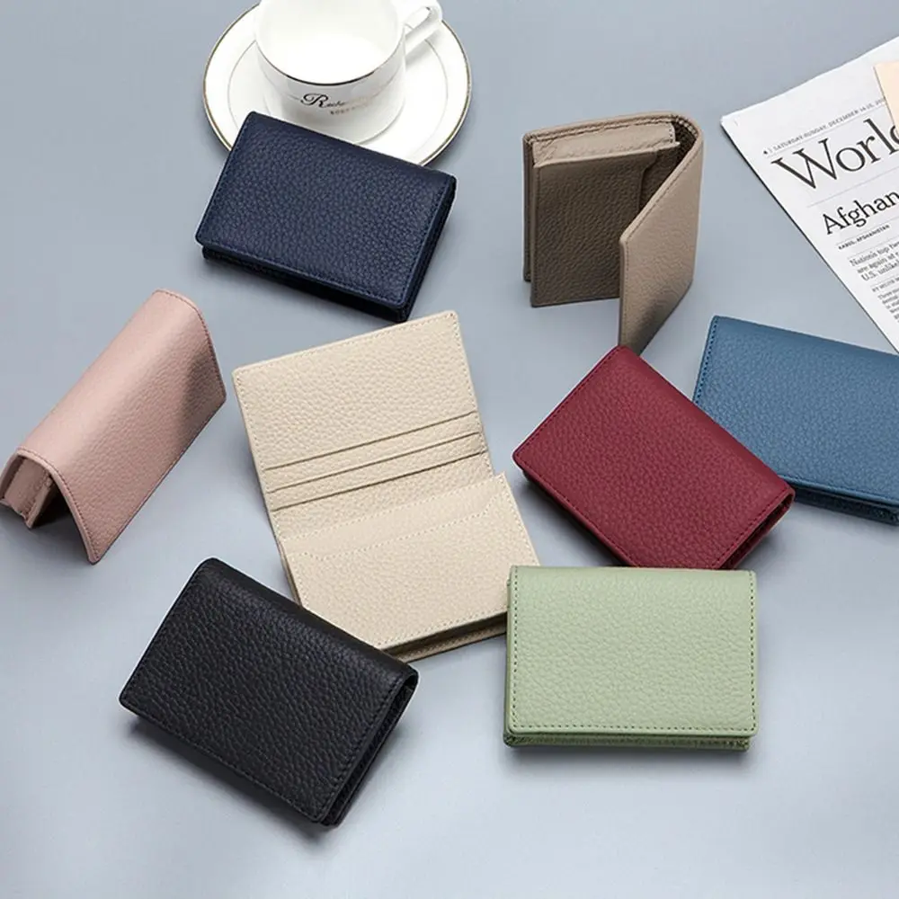 New Multifunctional Card Sleeve High Quality Business Cowhide Card Cover Name Card Holder Coin Purse Bag Name Card Holder