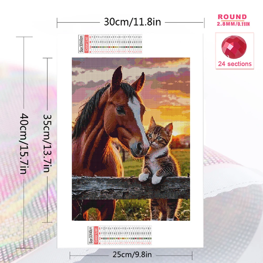 Momoart Mosaico de Diamantes C - Embroidery Horse reseña y precio