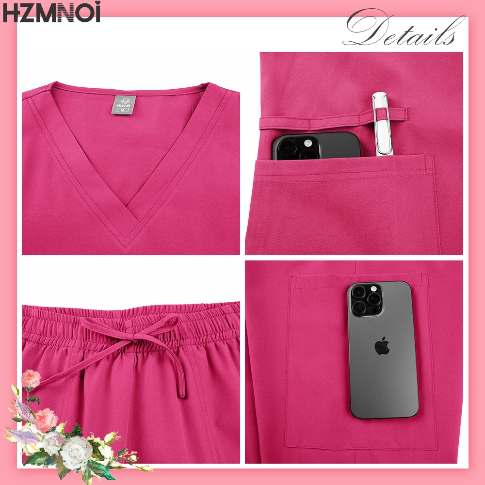 Новая униформа медсестры для женщин и мужчин, повседневный комплект брюк для бега, аптека, рабочая одежда, медицинская больница, доктор, униформа для кормления, элитный костюм