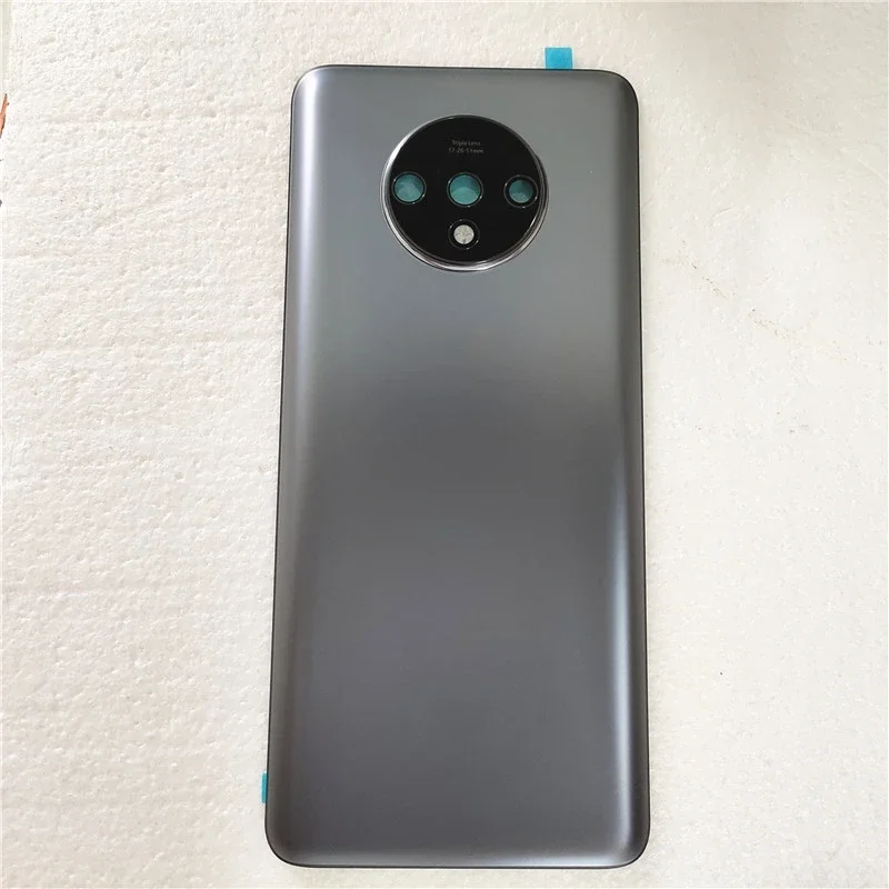 New Back glass Cover For OnePlus 7T Back Door Replacement Battery Case, Rear Housing Cover With Camera Lens