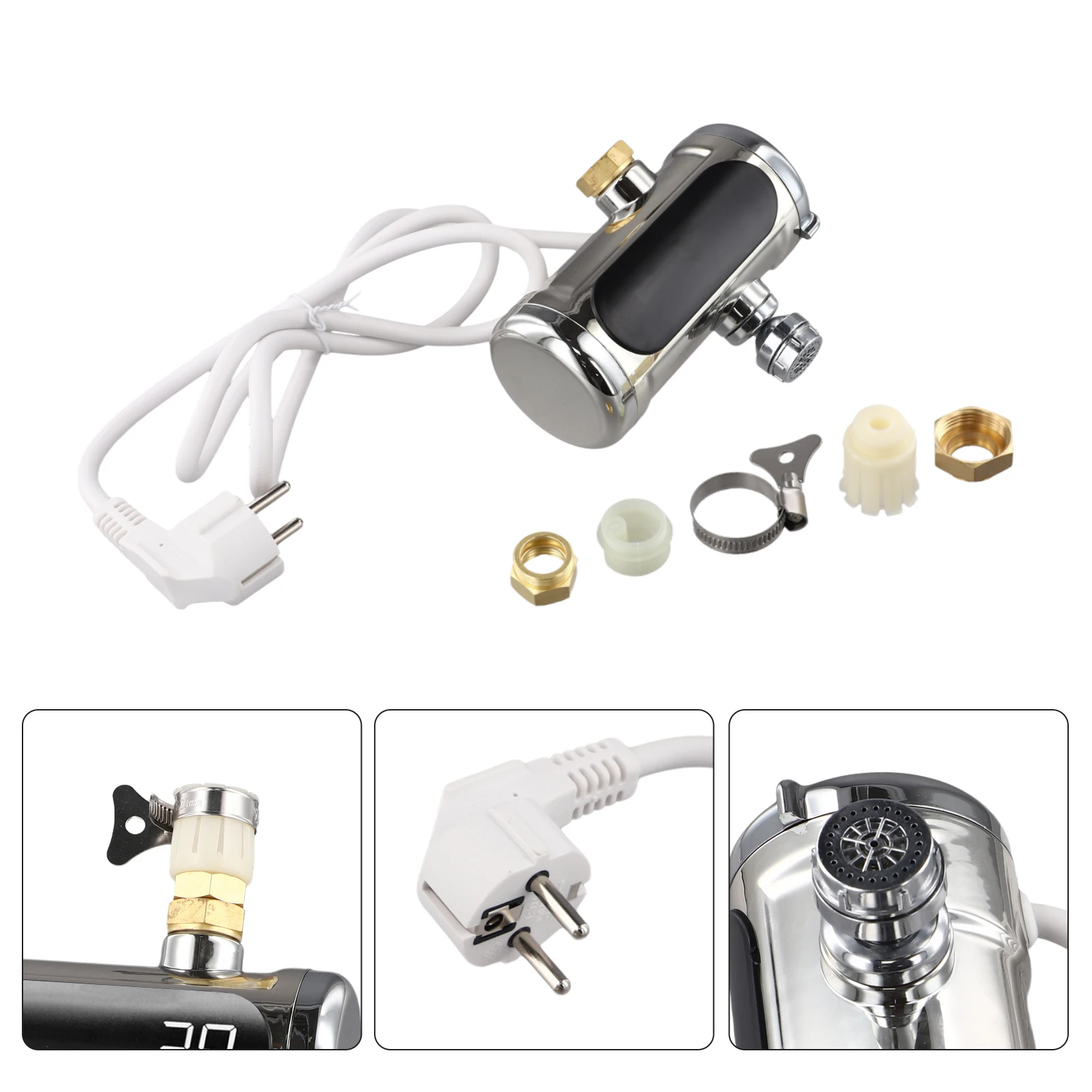 

Нагреватель для крана, кран с подогревом, нагреватель для крана из нержавеющей стали, бассейн, 3000 Вт, смесители для бассейна, садовая студия