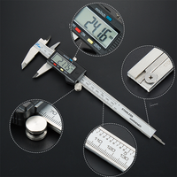 150mm 100mm Electronic Digital Caliper Carbon Fiber Dial Vernier Caliper Gauge Micrometer Measuring Tool Digital Ruler