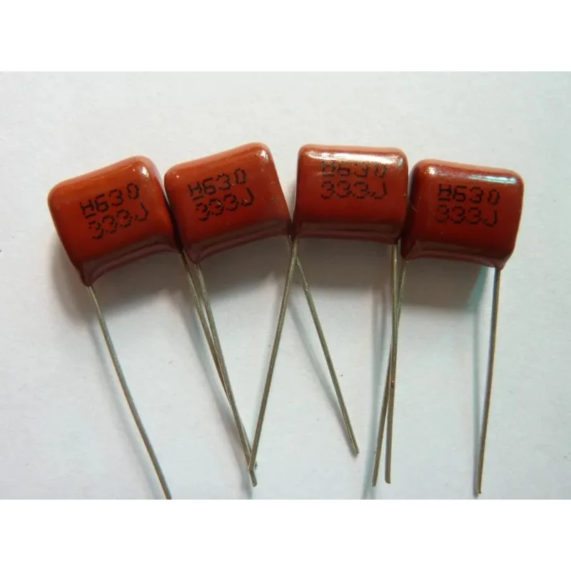 

500pcs CBB 333 630V 333J CL21 0.033uF 33nF P10 Metallized Polypropylene Film Capacitor