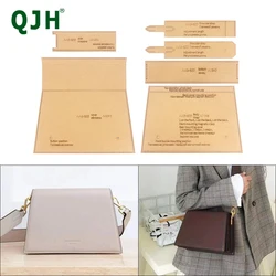 1Set DIY Kraft Paper Template Fashion Lovely Organ Bag Shoulder Crossbody Bag Leather Craft Pattern DIY Stencil Sewing Pattern