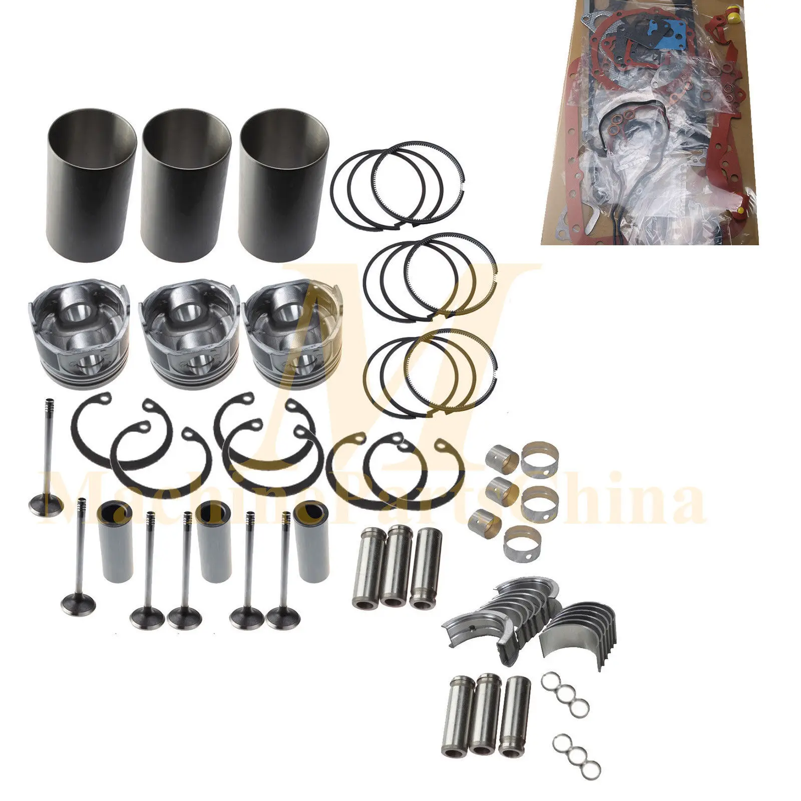 

New Overhaul Rebuild Kit For Yanmar 3D70E 3TNV70 Engine