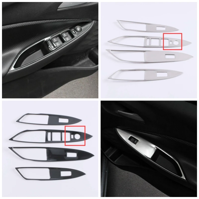 LHD Door Armrest Window Switch Control Protection Panel Cover Trim Styling For Chevrolet Cavalier ONIX 2019 20 2021 Accessories