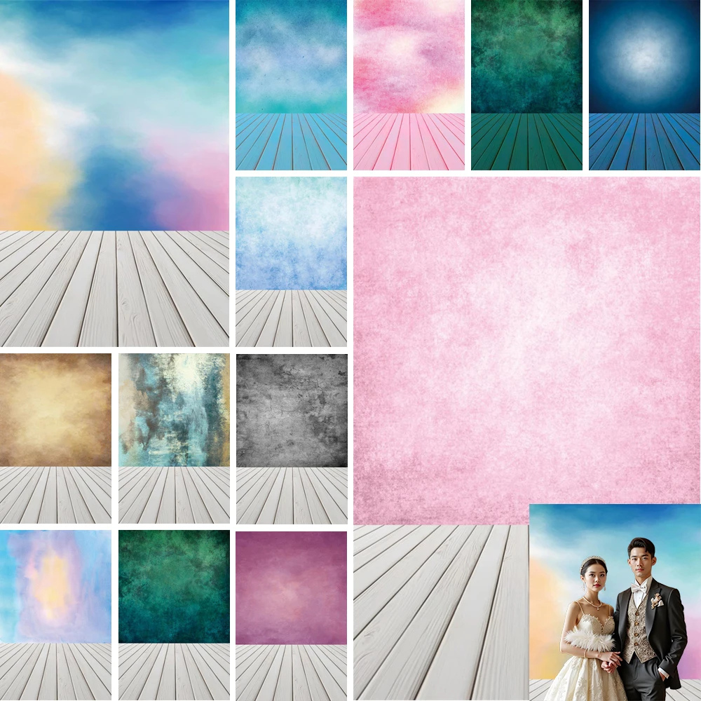 

MOON.QG Gradient Wall Backdrop Vintage Abstract Tie Dye Newborn Food Photography Wood Pregnant Women Baby Maternity Backdrop