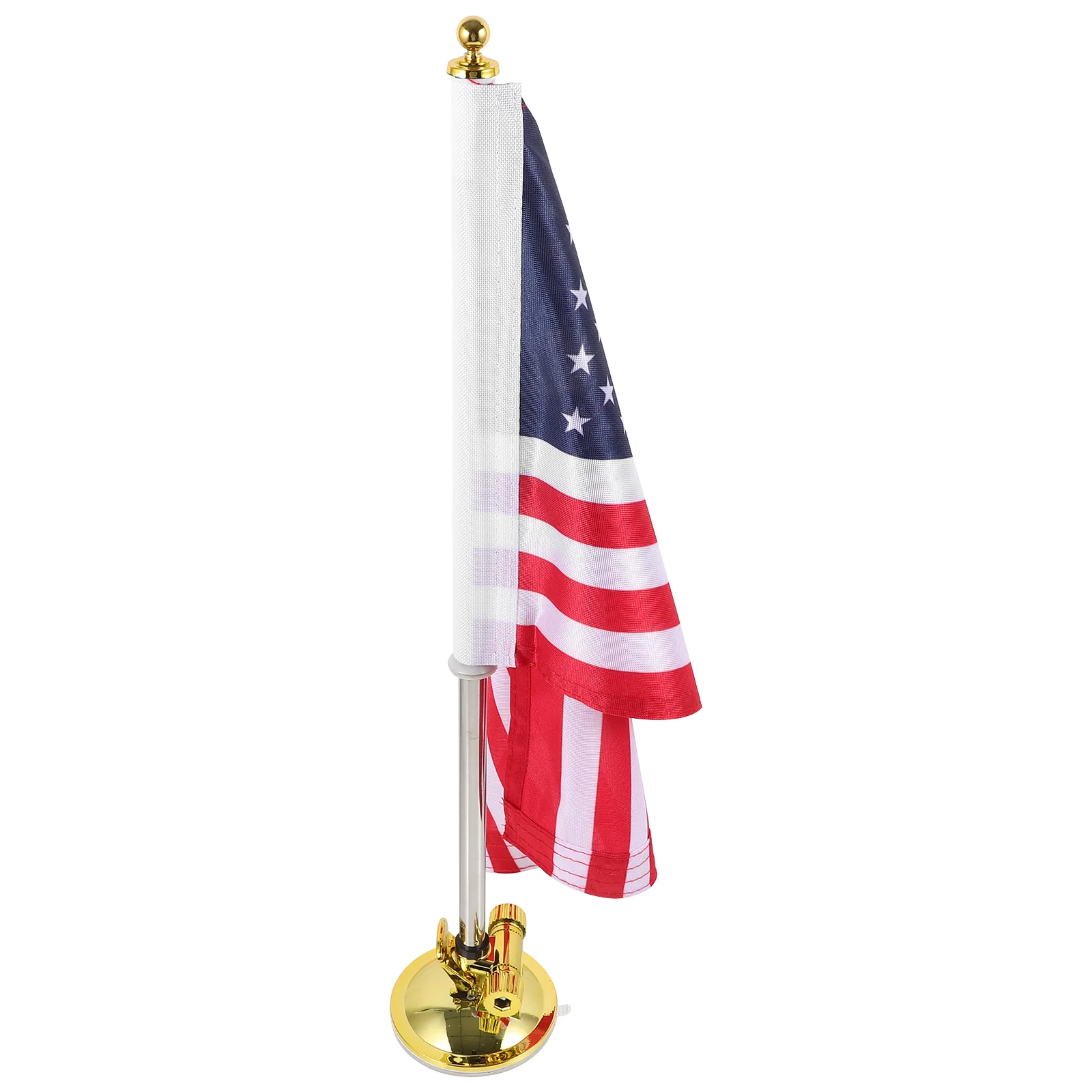 Flag on Car Window American Lawn Holder Table Cars Mount Multi- Use Pole Base for Telescopic Flagpole Stand Magnetic