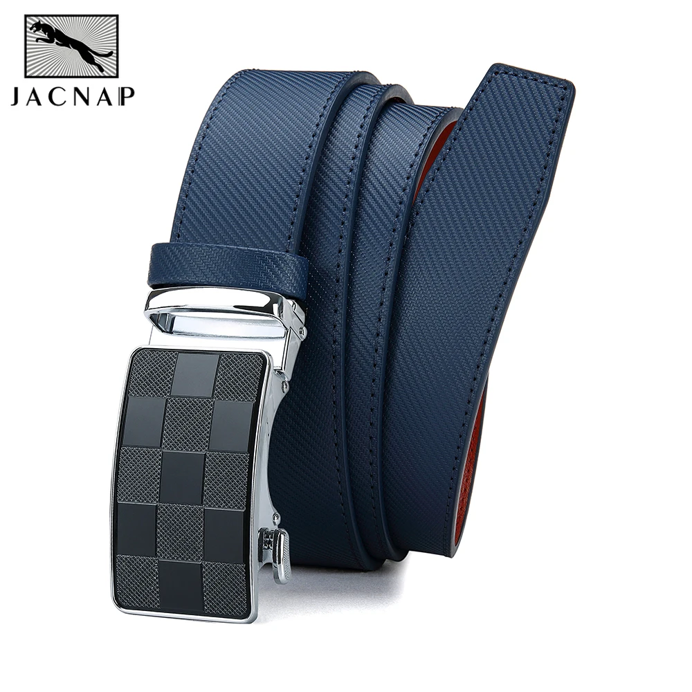 

Мужской модный кожаный ремень, мужской высококачественный кожаный ремень, деловой ремень с автоматической пряжкой и храповым механизмом, случайно регулируемый