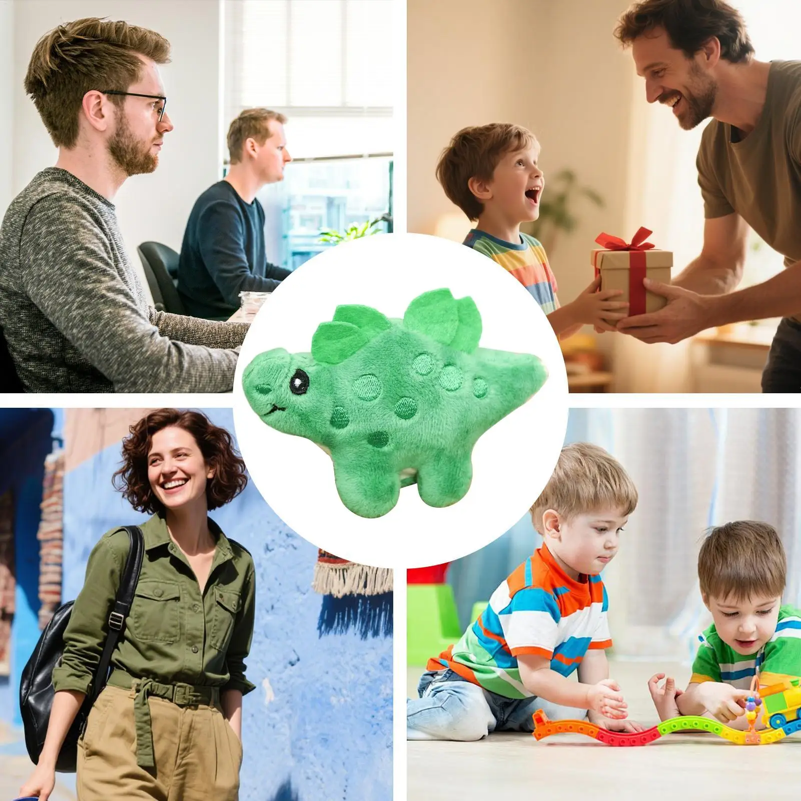 Shoulder Pet Cute Magnetic Soft Fun Penguins Cartoon Doll Shoulder Dinosaurs Plush Charm for Children Men Women Kids Boys Girls