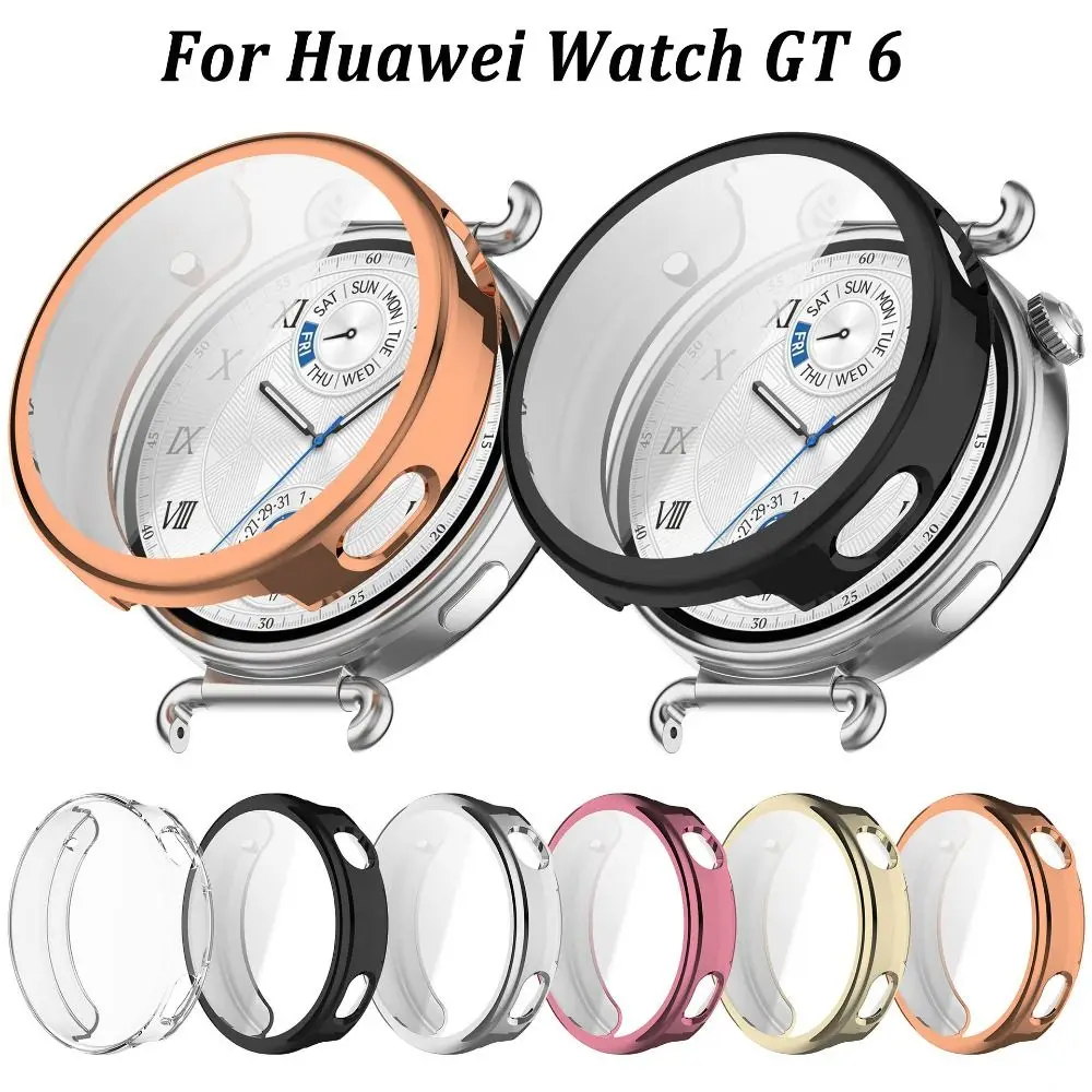 TPU-Schutzhülle, kratzfest, vollständiger Schutz, Displayschutzfolie, Stoßstangenabdeckung, für Huawei Watch GT6