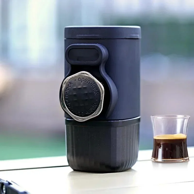 

Portable Espresso Machine Capsule Coffee Powder Travel Coffee Maker Hand Pressing Extraction Espresso Coffee Machine for Travel