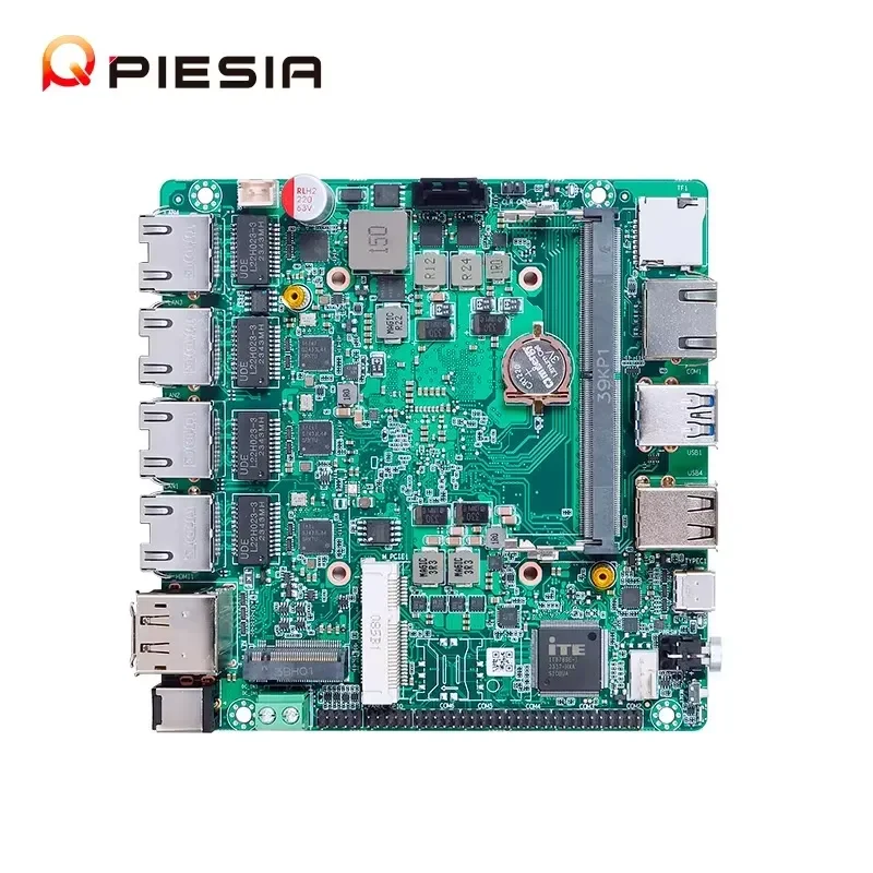Piesia DDR5 Alder Lake N95 N100 N300 Router Mainboard TPM2.0 SSD Linux Firewall Nano ITX Industrial PC Motherboard With Isa