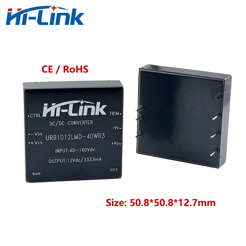 Hi-Link 40W DIP Separated Voltage Transformer URB1D05LMD1D12 40WR3 4 1 Wide Input Single Channel Circuit Adjustment Hardware