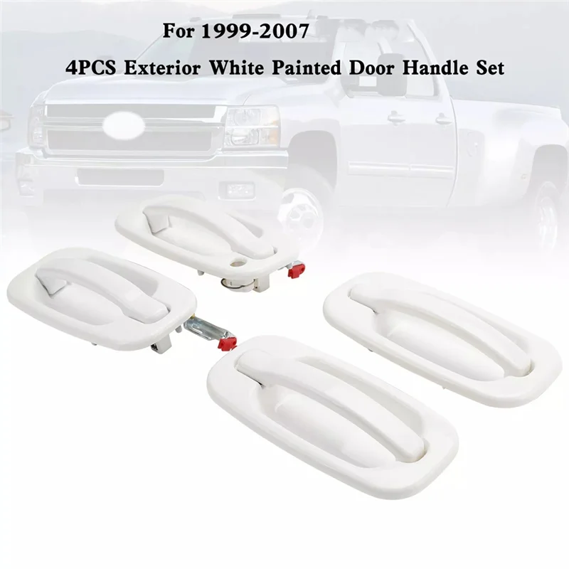 A04E-4PCS مجموعة مقبض الباب الخارجي المطلي لسيفرادو 1999-2007 19356468، 19356470، 19356469، 19356467 LHD