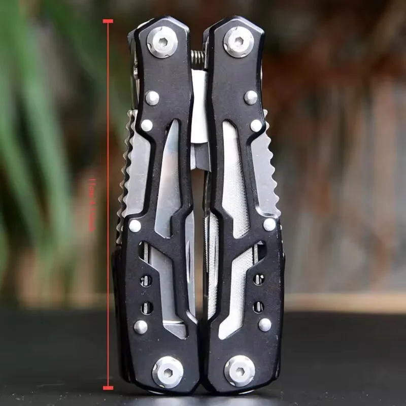 

Новинка 2023 года, уличный многофункциональный инструмент для кемпинга, портативный складной многофункциональный инструмент из нержавеющей стали Edc, портативные плоскогубцы для экстренного выживания