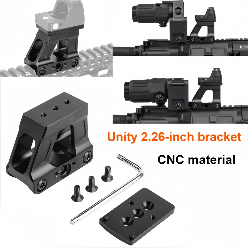 Комплект крепления оптического прицела Picatinny Riser Mount, крепление Red Dot Riser 1,69 дюйма для прицела Red Dot Sight RM, подходит для направляющей Picatinny 20 мм