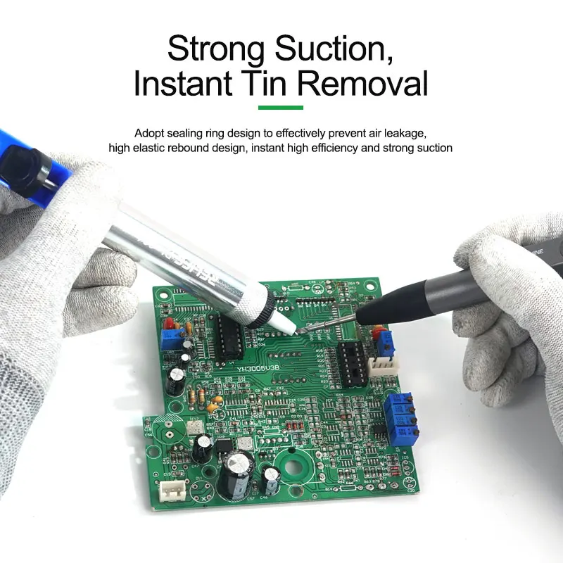 RELIFE RL-084 Aluminum Metal Desoldering Pump Suction Tin Gun Soldering Sucker Pen Removal Soldedr paste Welding Hand Tools