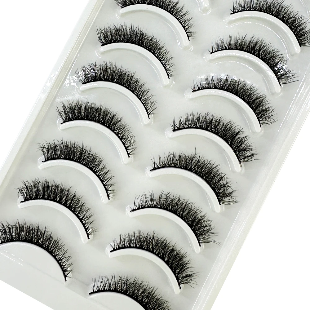 NEW 5/10Pairs 3D Mink EyeLashes Natural Hair False EyeLashes Long 100% Dramatic Eye MakeupFake Lashes Fluffy Cilios Lashes