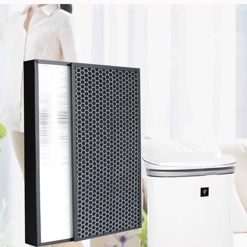 FZ-K50HFU FZ-K50DFU True HEPA Filter and Active Carbon Deodorizing Filter for Sharp FP-K50U Air Purifier